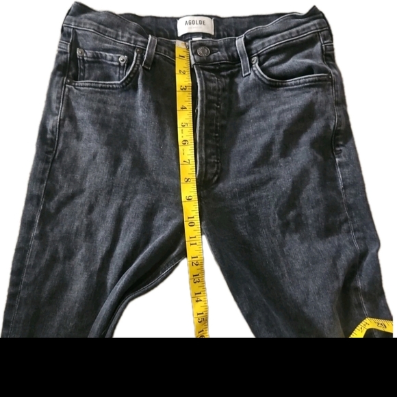 Agolde Womens Faded Black Nico High Rise Slim in Spirit 28 - Picture 13 of 14